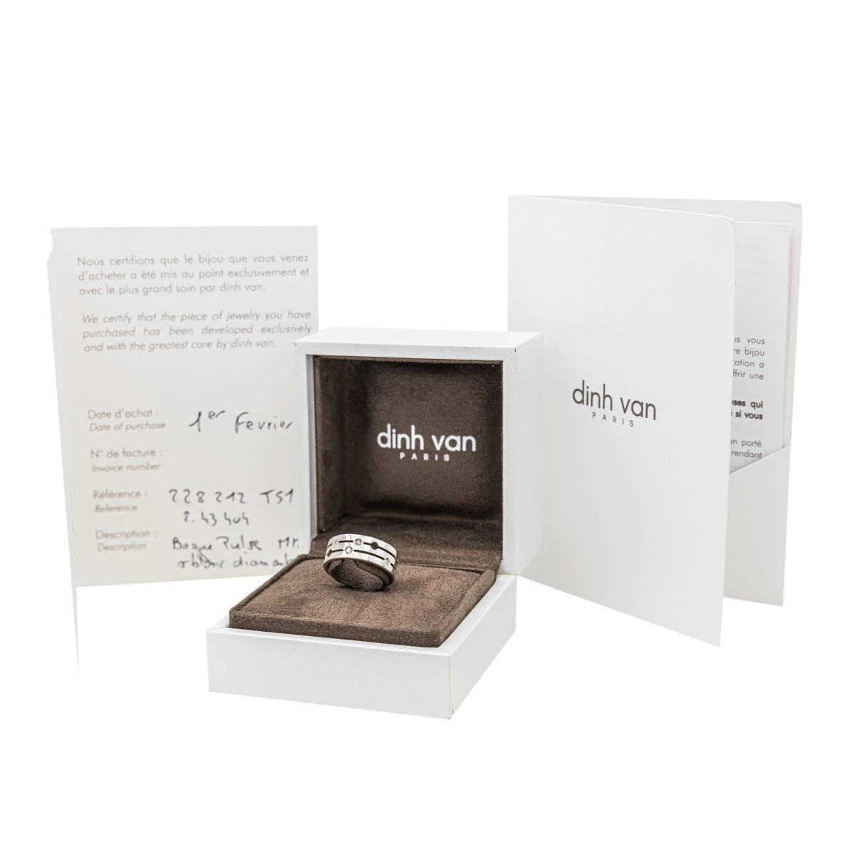 Bague DINH VAN "Pulse" En Or Blanc Et Diamant 3 Bague DINH VAN "Pulse" En Or Blanc Et Diamant – Image 3