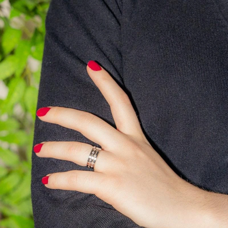 Bague DINH VAN "Pulse" En Or Blanc Et Diamant 2 Bague DINH VAN "Pulse" En Or Blanc Et Diamant – Image 2