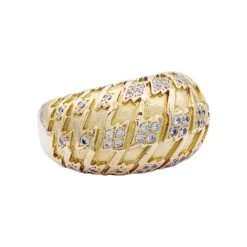 Miller Bague DIOR "Poulette" En Or Jaune Et Diamants