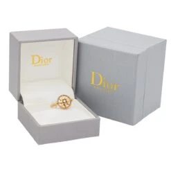 Bague Dior Rose Des Vents Or Jaune Diamant -Castafiore Boutique bague dior rose des vents or jaune diamant 399027