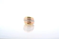 Bague Diamants En Or Rose, Blanc Et Jaune -Castafiore Boutique bague doccasion diamants en or rose et jaune 18k 232547