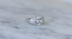 Bague Dome Art Déco Diamants -Castafiore Boutique bague dome art deco diamants 681072