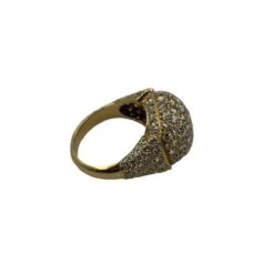 Bague Dôme CARTIER En Or Jaune Et Diamants -Castafiore Boutique bague dome cartier en or jaune et diamants 6971248