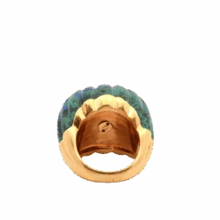 Bague Dôme DAVID WEBB En Or Jaune, Malachite, Rubis Et Diamants -Castafiore Boutique bague dome david webb en or jaune malachite rubis et diamants 778942