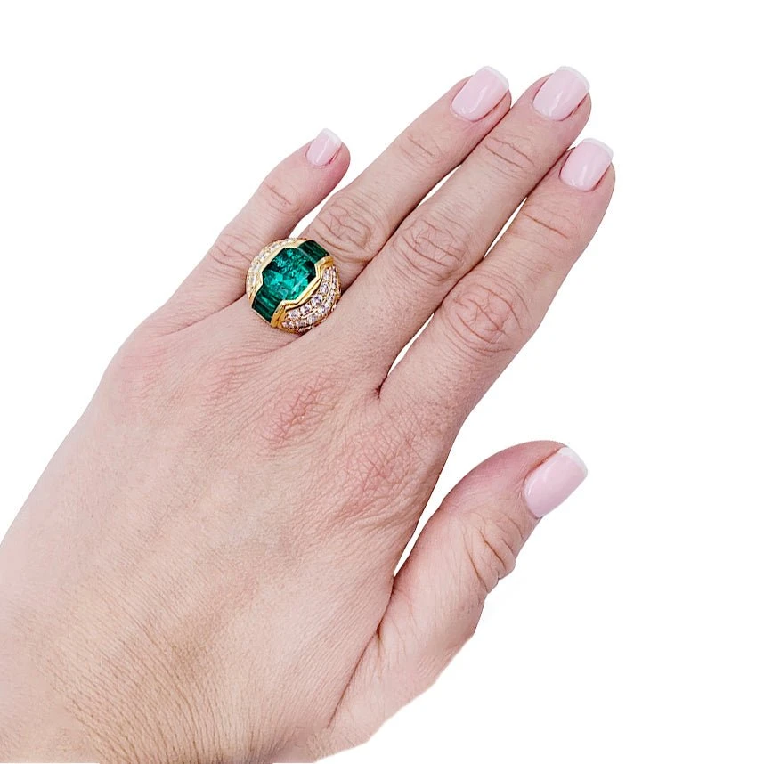 Miller Bague Dôme émeraudes, Diamants 7 Miller Bague Dôme émeraudes, Diamants – Image 7