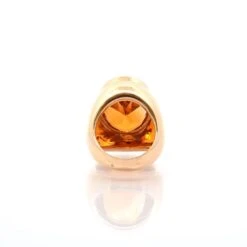 Bague Dôme En Or Jaune Et Citrine -Castafiore Boutique bague dome en or jaune et citrine 568134
