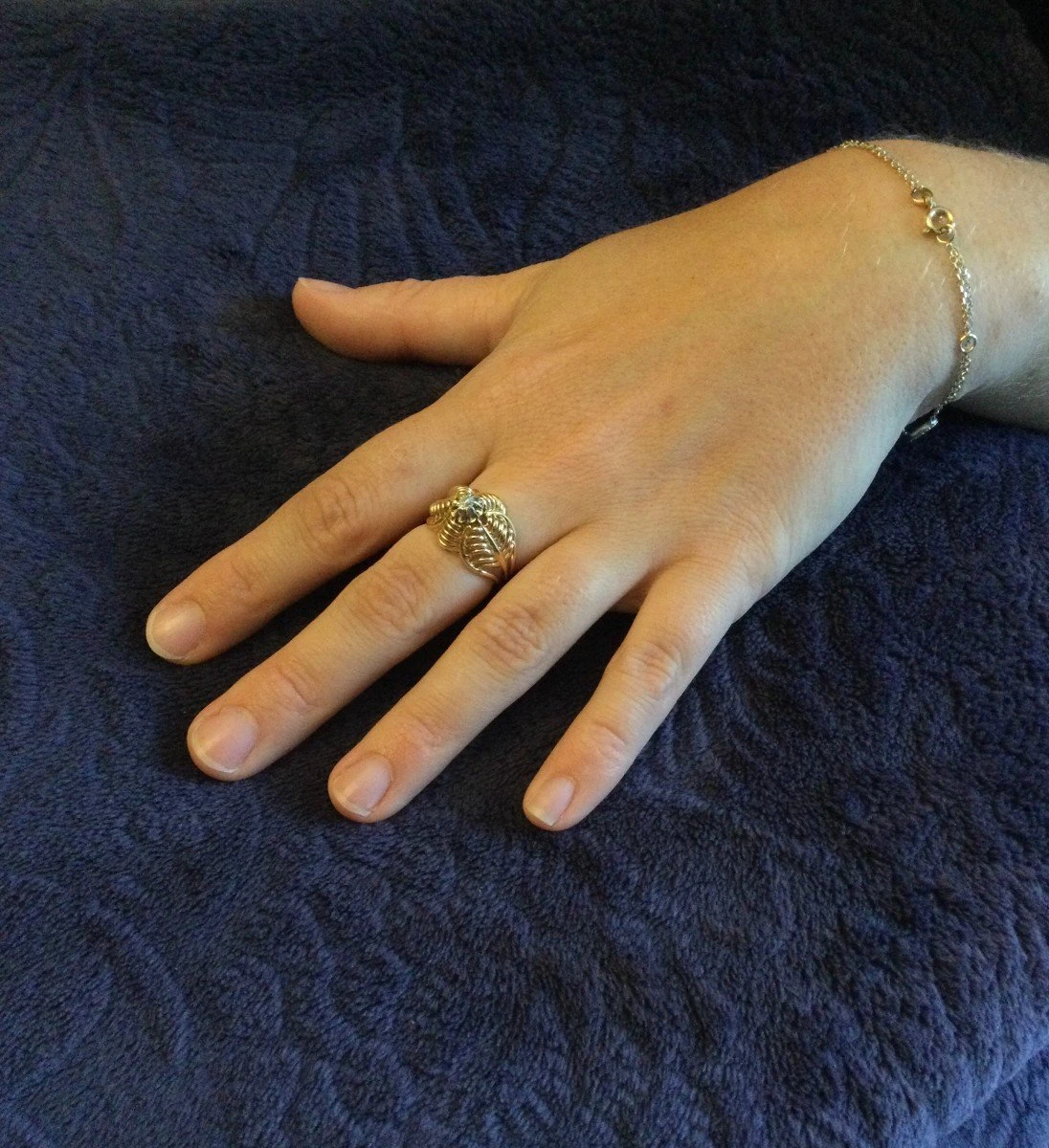 Bague Dôme En Or Jaune Et Diamant 8 Bague Dôme En Or Jaune Et Diamant – Image 8