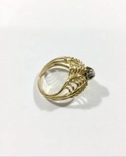 Bague Dôme En Or Jaune Et Diamant 11 Bague Dôme En Or Jaune Et Diamant -Castafiore Boutique bague dome en or jaune et diamant 728013