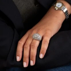 Bague Dôme En Or Jaune Tressé Et Diamants 13 Bague Dôme En Or Jaune Tressé Et Diamants -Castafiore Boutique bague dome en or jaune tresse et diamants 254869