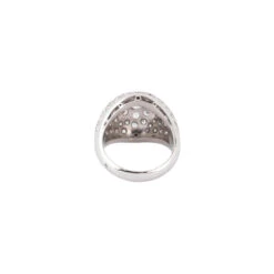 Bague Dôme En Platine Et Diamants -Castafiore Boutique bague dome en platine et diamants 678861