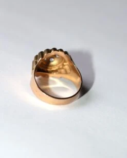 Bague Dôme Rétro En Or Jaune 16 Bague Dôme Rétro En Or Jaune -Castafiore Boutique bague dome retro en or jaune 235337