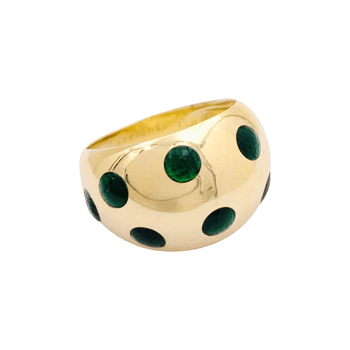 Miller Bague Dôme VAN CLEEF & ARPELS En Or Jaune Et Laque 6 Miller Bague Dôme VAN CLEEF & ARPELS En Or Jaune Et Laque – Image 6