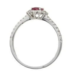 Bague En Or Blanc, Rubis Et Diamants 12 Bague En Or Blanc, Rubis Et Diamants -Castafiore Boutique bague en or blanc rubis et diamants 274560