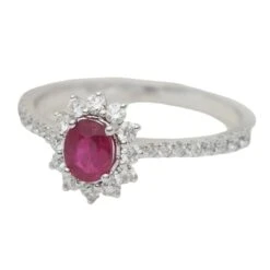 Bague En Or Blanc, Rubis Et Diamants 10 Bague En Or Blanc, Rubis Et Diamants -Castafiore Boutique bague en or blanc rubis et diamants 897858