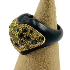 Bague Cœur En Or Jaune, Bois D'amourette Et Diamants 7 Bague Cœur En Or Jaune, Bois D'amourette Et Diamants -Castafiore Boutique bague en or jaune bois damourette et diamants 227205