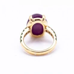 Bague Cocktail En Or Jaune, Grenat Et Rubis 9 Bague Cocktail En Or Jaune, Grenat Et Rubis -Castafiore Boutique bague en or rose tsavorite et rubis 979891