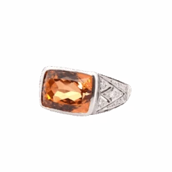 Bague En Platine, Topaze Et Diamants 7 Bague En Platine, Topaze Et Diamants -Castafiore Boutique bague en platine topaze et diamants 189409