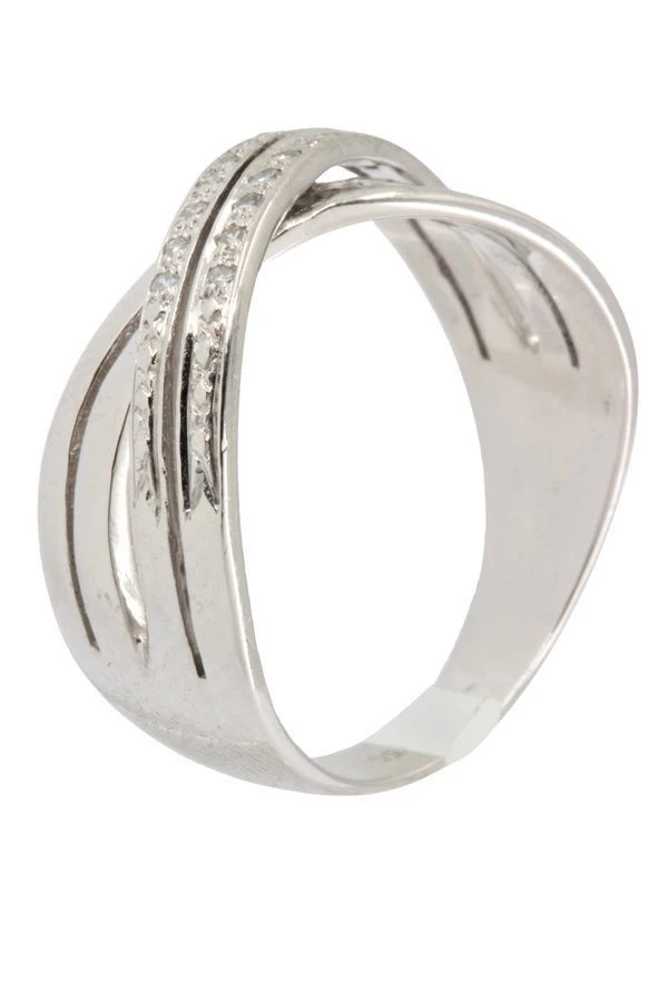 BAGUE ENTRELACÉE DIAMANTS 2 BAGUE ENTRELACÉE DIAMANTS – Image 2
