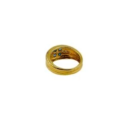 Castafiore Boutique -Castafiore Boutique bague fleur en or jaune et saphir 449308