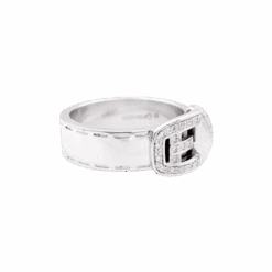 Miller Bague GUCCI "Ceinture" En Or Blanc Et Diamants. -Castafiore Boutique bague gucci ceinture en or blanc et diamants 547266