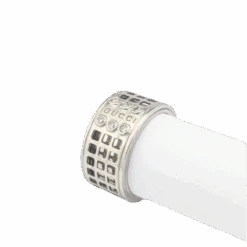 Bague GUCCI "Large Scroll" En Or Blanc Et Diamants -Castafiore Boutique bague gucci large scroll en or blanc et diamants 852853