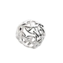 Bague HERMÈS "Chaine D'Ancre Enchainée" En Argent.