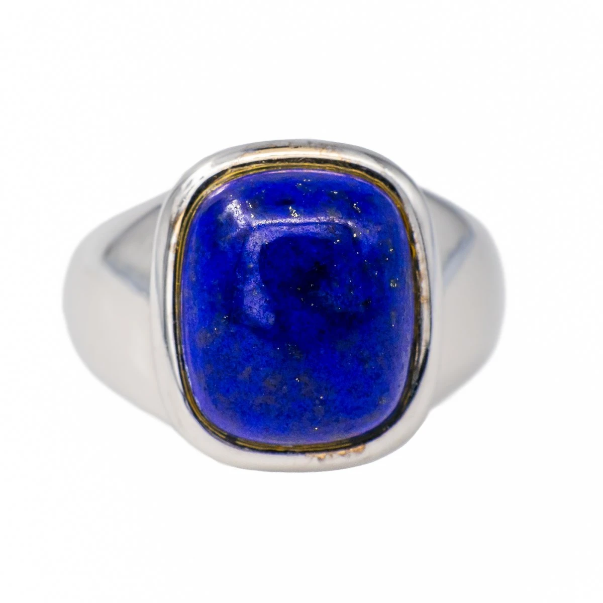 Bague HERMES En Or Blanc Et Lapis-lazuli 1 Bague HERMES En Or Blanc Et Lapis-lazuli