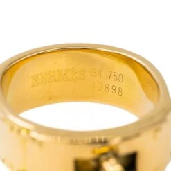 Bague HERMÈS "Kelly" En Or Jaune 13 Bague HERMÈS "Kelly" En Or Jaune -Castafiore Boutique bague hermes kelly en or jaune 721313