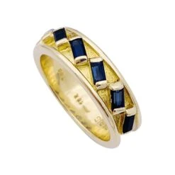 Miller Bague HERMÈS En Or Jaune Et Saphirs 9 Miller Bague HERMÈS En Or Jaune Et Saphirs -Castafiore Boutique bague hermes vintage or jaune saphirs 577861