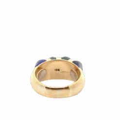 Bague Jonc En Or Jaune, Malachite Et Lapiz-lazuli -Castafiore Boutique bague jonc en or jaune malachite et lapiz lazuli 821842