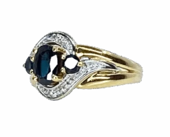 Bague Jonc En Or Jaune, Saphirs Et Diamants 7 Bague Jonc En Or Jaune, Saphirs Et Diamants -Castafiore Boutique bague jonc en or jaune saphirs et diamants 679642