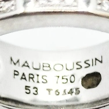 Bague Jonc MAUBOUSSIN "Etoile Divine" En Or Blanc Et Diamants 4 Bague Jonc MAUBOUSSIN "Etoile Divine" En Or Blanc Et Diamants – Image 4