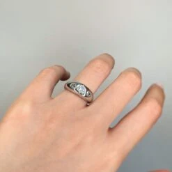 Bague Jonc - Or & Diamants -Castafiore Boutique bague jonc or diamants 327307