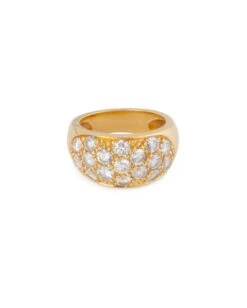 Bague Jonc Or Jaune Et Diamants
