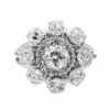 Bague Marguerite En Or Blanc Et Diamants