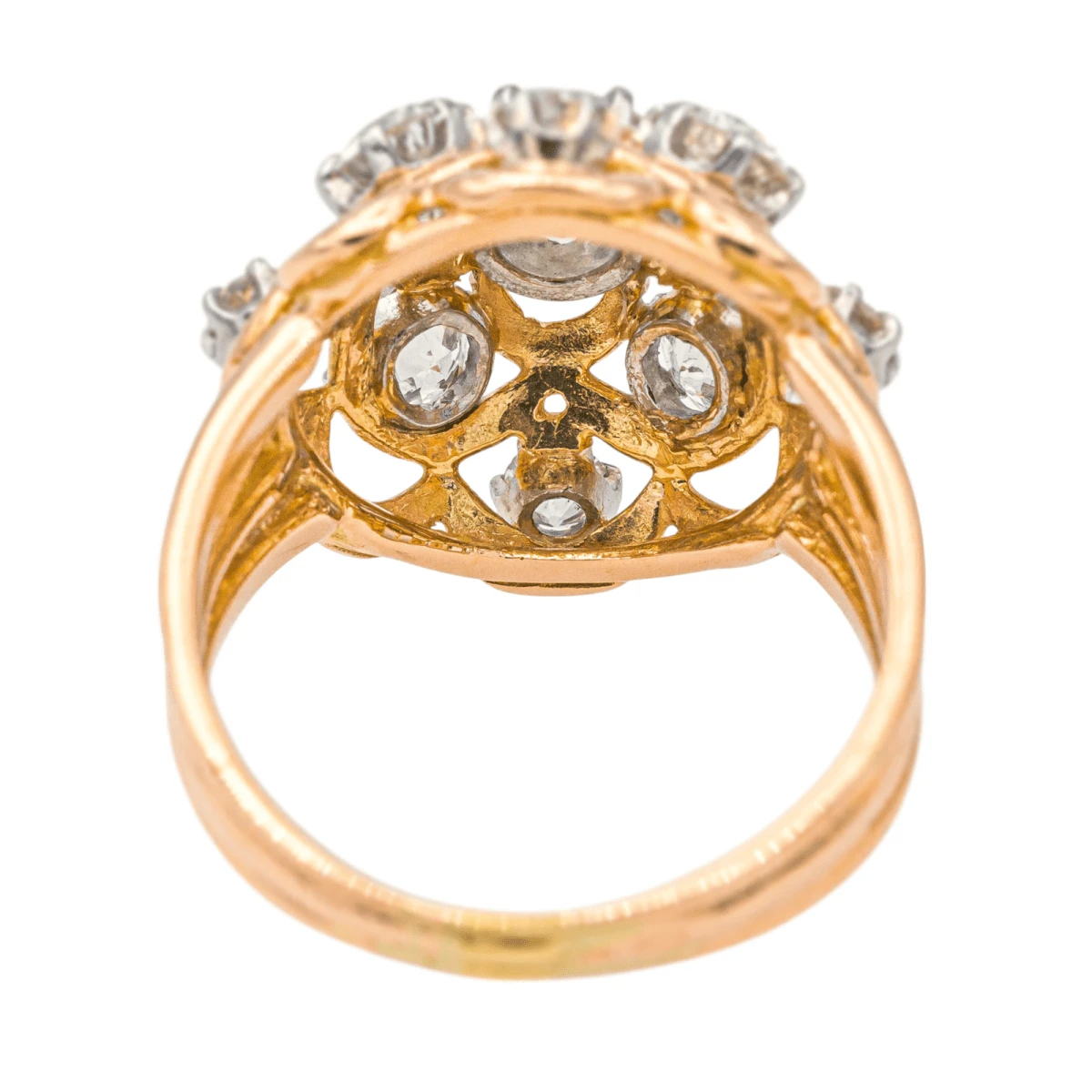 Bague Marguerite En Or Rose Et Diamants 5 Bague Marguerite En Or Rose Et Diamants â Image 5