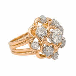 Bague Marguerite En Or Rose Et Diamants 13 Bague Marguerite En Or Rose Et Diamants -Castafiore Boutique bague marguerite en or rose et diamants 292045