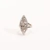 Bague Marquise Diamants En Or Blanc Et Platine