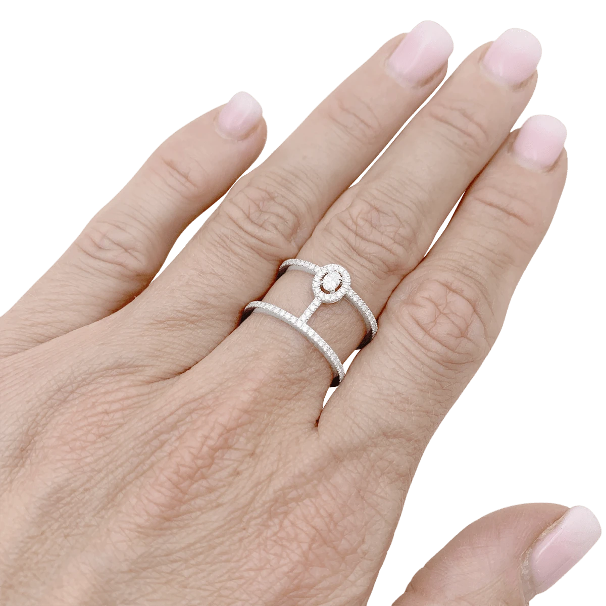 Miller Bague Bandeau MESSIKA "Glam'Azone" En Or Blanc Et Diamants 2 Miller Bague Bandeau MESSIKA "Glam'Azone" En Or Blanc Et Diamants – Image 2