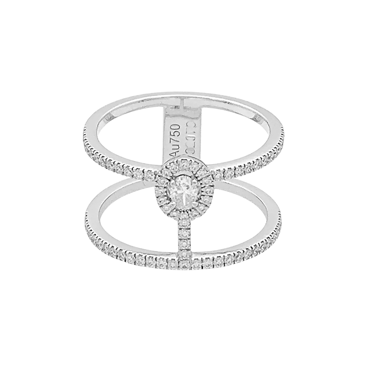 Miller Bague Bandeau MESSIKA "Glam'Azone" En Or Blanc Et Diamants 1 Miller Bague Bandeau MESSIKA "Glam'Azone" En Or Blanc Et Diamants