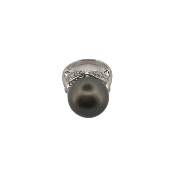 Bague MIKIMOTO En Or Blanc Perle Et Diamants 1 Bague MIKIMOTO En Or Blanc Perle Et Diamants