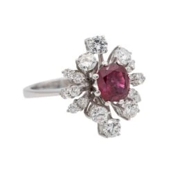 Bague Or Blanc Rubis -Castafiore Boutique bague or blanc rubis 292288