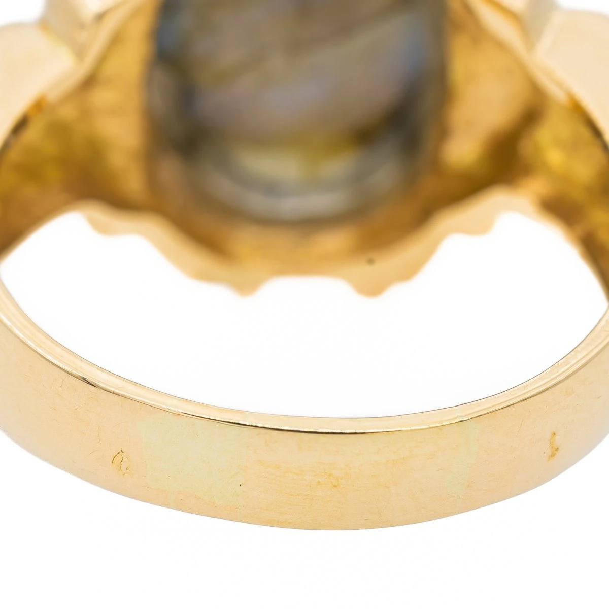 Bague En Or Jaune Et Labradorite 6 Bague En Or Jaune Et Labradorite – Image 6
