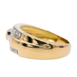 Bague Or Jaune, Or Blanc Et Diamant -Castafiore Boutique bague or jaune or blanc et diamant 630228