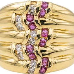 Bague Or Jaune Rubis -Castafiore Boutique bague or jaune rubis 459650
