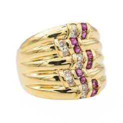 Bague Or Jaune Rubis -Castafiore Boutique bague or jaune rubis 733116