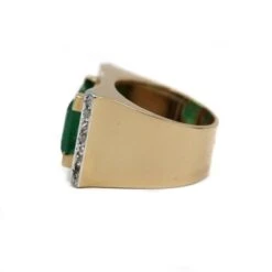 Bague - Or, Platine, Diamants & Emeraude -Castafiore Boutique bague or platine diamants emeraude 429428