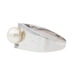 Bague Perle Or Blanc Perle -Castafiore Boutique bague perle or blanc perle 648986