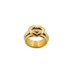Bague PIAGET "Coeur" En Or Jaune Et Diamants 7 Bague PIAGET "Coeur" En Or Jaune Et Diamants -Castafiore Boutique bague piaget coeur en or jaune et diamants 162937