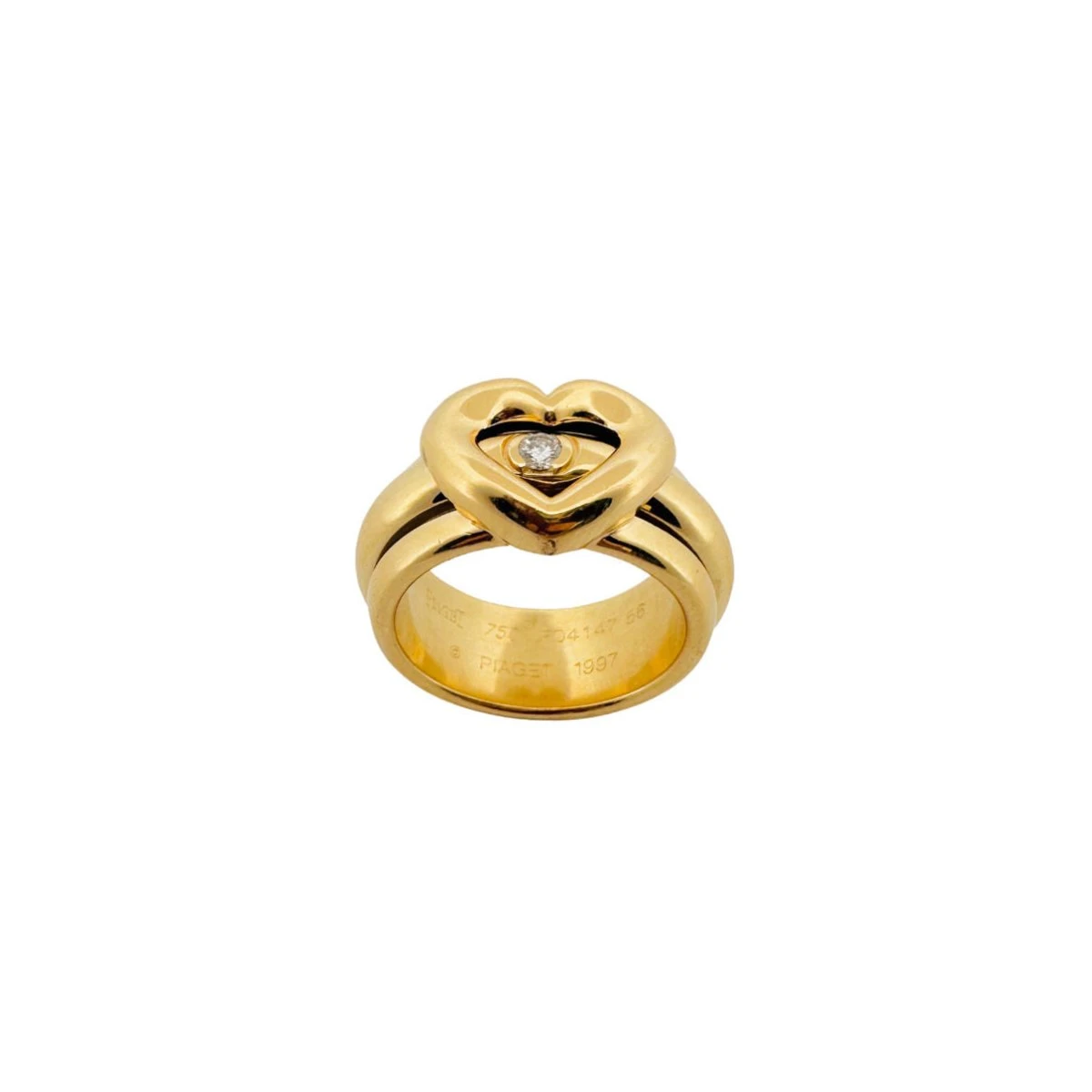 Bague PIAGET "Coeur" En Or Jaune Et Diamants 4 Bague PIAGET "Coeur" En Or Jaune Et Diamants – Image 4